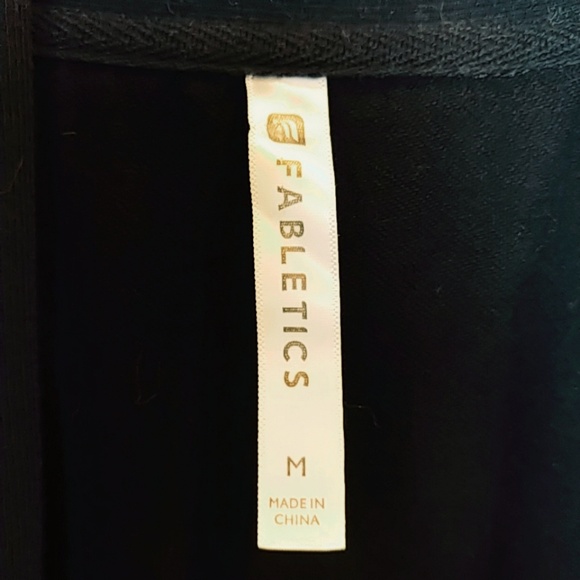 Fabletics | Open front Draped Cardigan Black Med - Picture 3 of 4